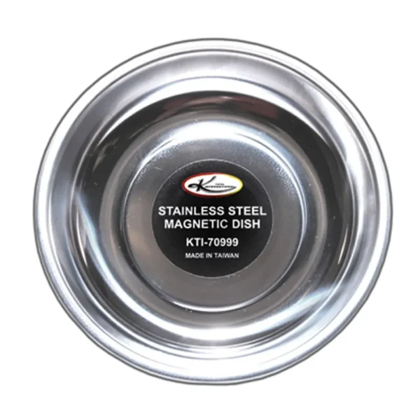 K Tool 70999 Magnetic Parts Tray, 5-3/4″ Round Dish, Stainless Steel
