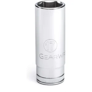 Gearwrench 80399 3/8″ Drive 6 Point Deep Metric Socket 17mm