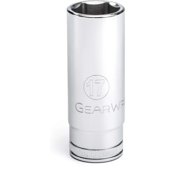 Gearwrench 80399 3/8″ Drive 6 Point Deep Metric Socket 17mm