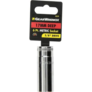 Gearwrench 80399 3/8″ Drive 6 Point Deep Metric Socket 17mm - view 2