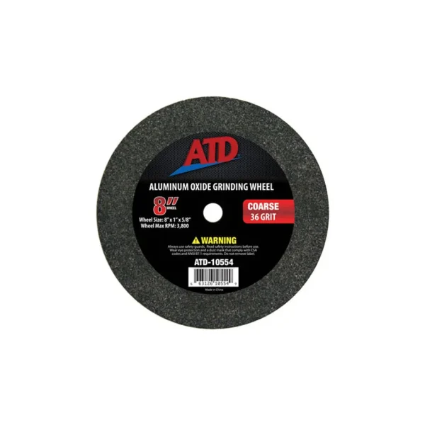 ATD Tools 8″ Coarse Grit Grinding Wheel – 10554