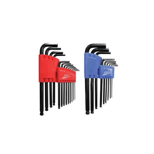 ATD Tools 22 Piece SAE & Metric Long Arm Ball End Hex Key Set – 580