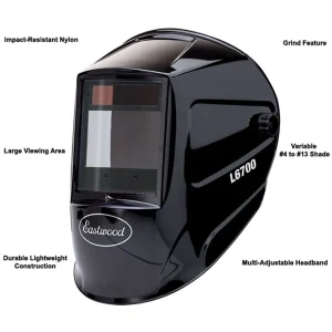 Eastwood Large View Auto Darkening Welding Helmet – L6700 - view 3