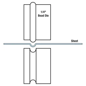 Eastwood Bead Roller 1/4 Inch Bead Dies - view 2