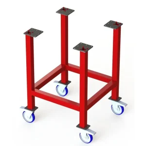 CertiFlat FR2448-U-K 24 Inch X 48 Inch fabRack Leg Kit with Casters for fabBlocks - view 2