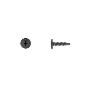 Disco Automotive #8 x 1″ Black w/ Washer Head Self Drilling Screw