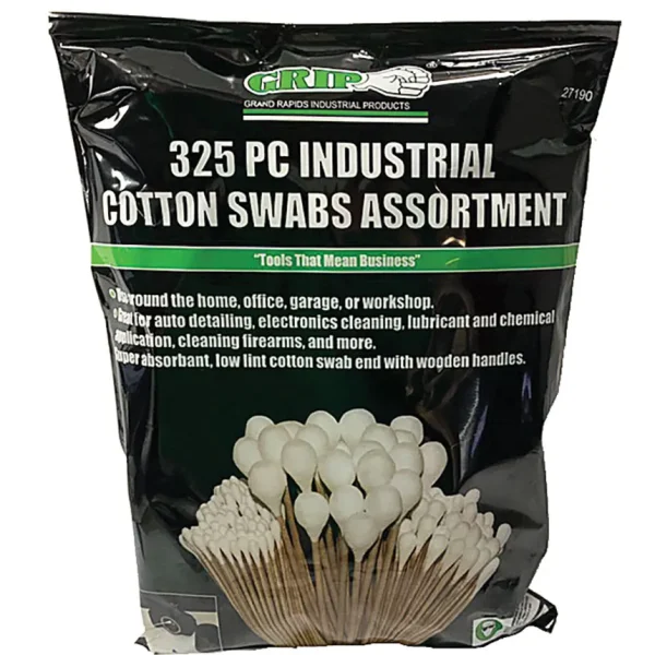 Grip 325-Piece Industrial Cotton Swabs Assortment