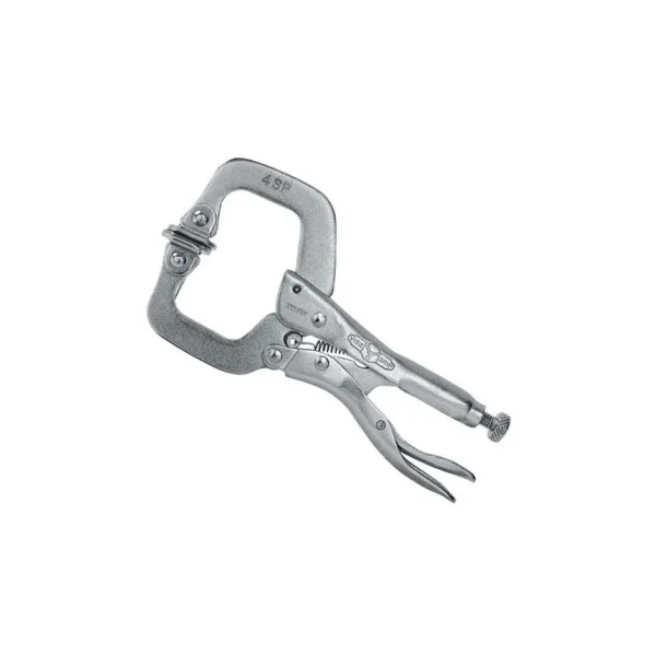 Irwin Vise-Grip 4″ Locking C-Clamp with Swivel Pads – 4SP