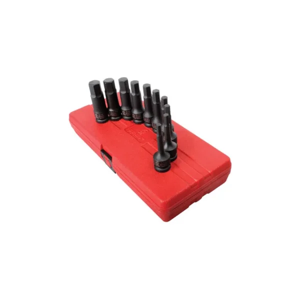 Sunex Tools 1/2″ Drive 10 Pc. SAE Impact Hex Driver Set – 2638