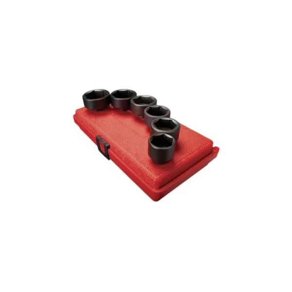 Sunex Tools 6 Pc. 3/8″ Drive Oil and Fuel Filter Socket Set – 3671