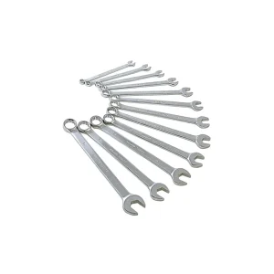 Sunex Tools 12 Pc. Fully Polished Metric V-Groove Combination Wrench Set – 9917M