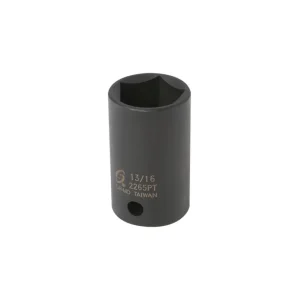 Sunex Tools 1/2″ Drive 5 Point 13/16″ Impact Socket – 2265PT