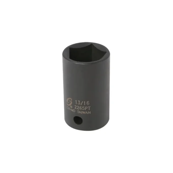Sunex Tools 1/2″ Drive 5 Point 13/16″ Impact Socket – 2265PT
