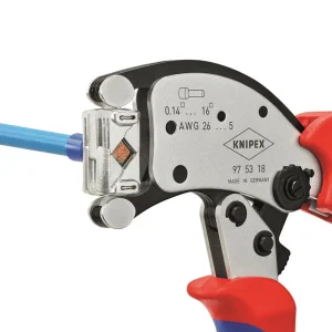 Knipex Self-Adjusting Crimping Pliers for End Sleeves, 200 mm (975318) - view 4