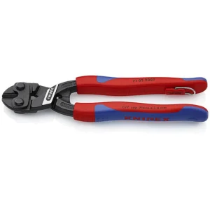 Knipex 8″ High Leverage Cobolt Cutters with Tether Attachment (7102200TBKA)