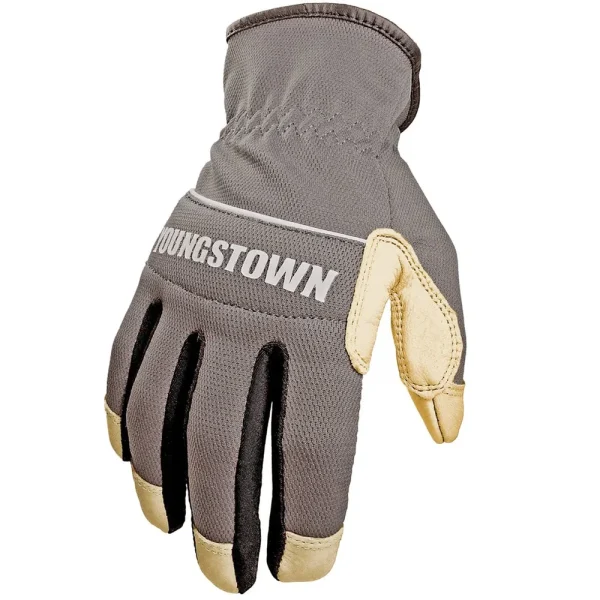 Youngstown Hybrid Plus Performance Work Gloves Large Gray (12-3180-70-L)