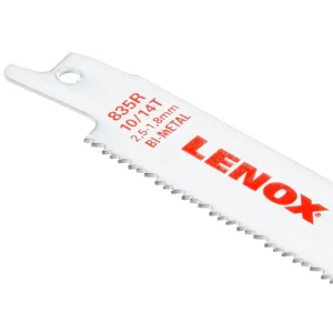 Lenox 12130835R Reciprocating Saw Blade, Bi-Metal, 8-inch, 10/14 TPI, 5/PK - view 4