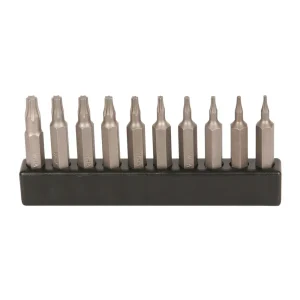 Wiha Micro Bit Torx Set, 10-Pack, Precision Bits for Torx Screws (75988)
