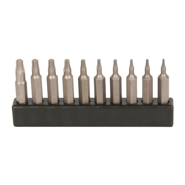 Wiha Micro Bit Torx Set, 10-Pack, Precision Bits for Torx Screws (75988)