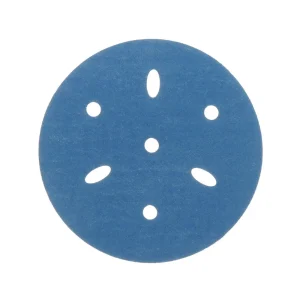 3M 3″ 600+Grit Multi Hole Hookit Blue Abrasive Disc (36153) - view 2