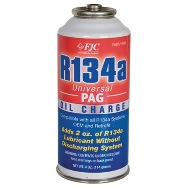 FJC R134a Universal PAG Oil Charge for A/C Systems – 4 oz (9145)