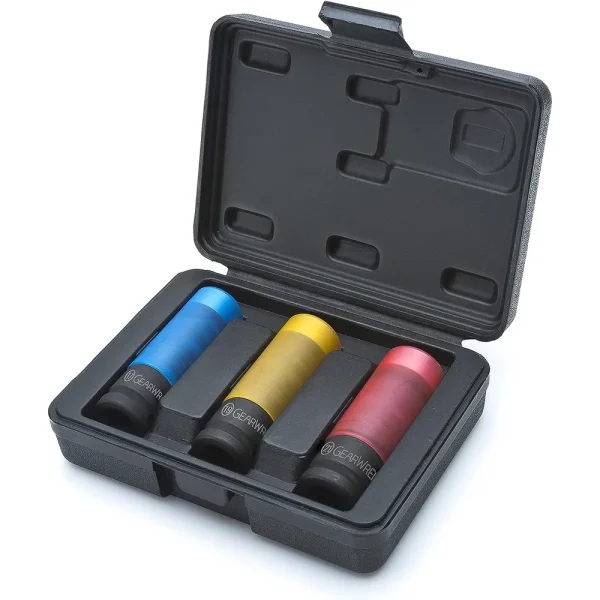 Gearwrench 84946 Metric High Strength Wheel Protector Sockets, 3Pc