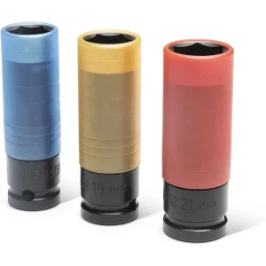 Gearwrench 84946 Metric High Strength Wheel Protector Sockets, 3Pc - view 2