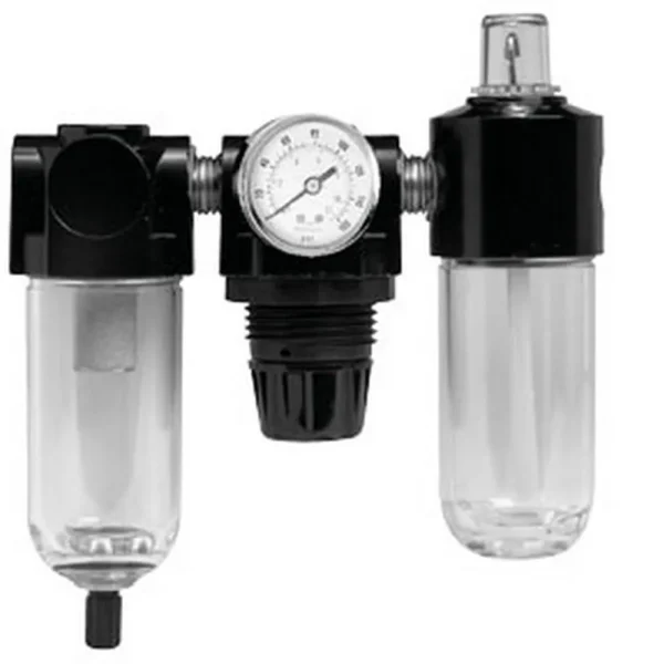 ATD Tools 7869 Poly Filter, Regulator, Lubricator and Gauge Modular Unit with Manual Drain