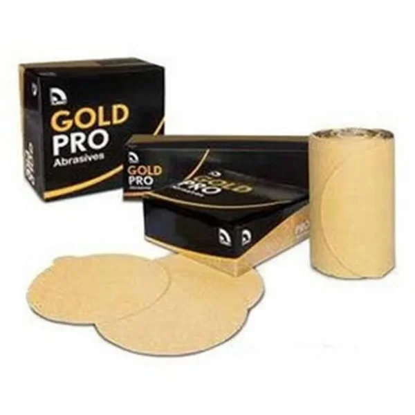 US Chemical And Plastics 6″ PSA Sanding Disc Gold 100-Pack 800-Grit (82319)