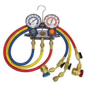 CPS Products Pro-Set® R-12 & R-134A Manifold Gauge Set with 6ft Hoses (MA1234)