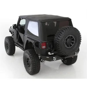 Smittybilt Bowless Combo Top w/Tinted Windows for 07-18 Wrangler JK 2DR – Black Diamond (SMB9073235)