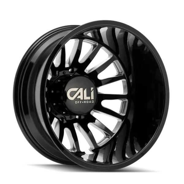 Cali Off-Road Summit Dually Rear 9110 Gloss Black Milled Wheels