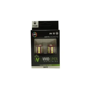 Vivid Lumen 3156 White LED Bulbs Long Lasting – Pair (3156W-SMD)