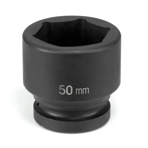 Grey Pneumatic 77Mm X 6 Point Short 1″ Drive Impact Socket (4077M)