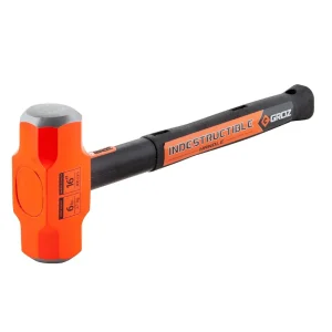 Groz 6 lb Sledge Hammer with Indestructible 16″ Handle (34521)