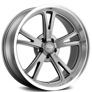 Ridler 606 Gloss Grey Machined Wheels