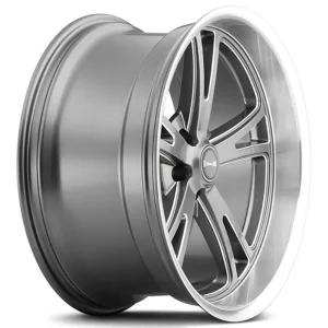 Ridler 606 Gloss Grey Machined Wheels - view 2