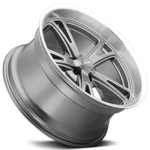 Ridler 606 Gloss Grey Machined Wheels - view 3