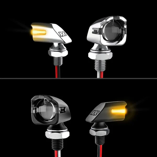 XKGLOW Mini Turnz Front LED Motorcycle Turn Signals (XK034022-AB, XK034022-AC)