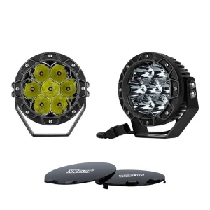 XKGLOW 1pc 5in Spot Beam Cube Offroad Round Work Light Kit (XK067005)