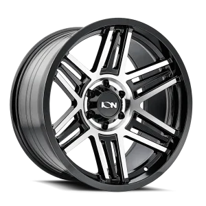 Ion Alloy 147 Gloss Black Machined Wheels