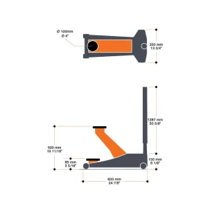 Martins Industries 3-Ton Capacity Floor Jack (MFJ-3T) - view 4