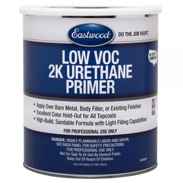 Eastwood Low VOC Gray Urethane Primer and Activator for Automotive Car Paint- Gallon (50300ZP)
