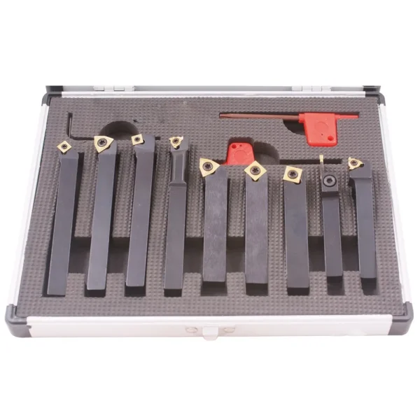 PRO-SERIES PRO-SERIES 9 PIECE 1/2″ INDEXABLE CUT OFF & TURNING TOOL SET (2002-0213)
