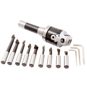 HHIP 3 PIECE BORING TOOL SET WITH 2″ HEAD, R8 SHANK & 1/2″ BORING BAR SET (1001-0106) - view 3