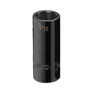 1/4″ DRIVE 9/16″ SAE 6 POINT DEEP PRO NON-SLIP IMPACT SOCKET