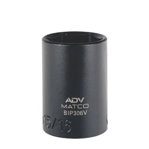 3/8″ DRIVE 15/16″ SAE 6 POINT MID-LENGTH IMPACT SOCKET