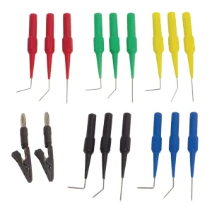 17 PIECE BACK PROBE PINS AND ALLIGATOR CLIPS SET