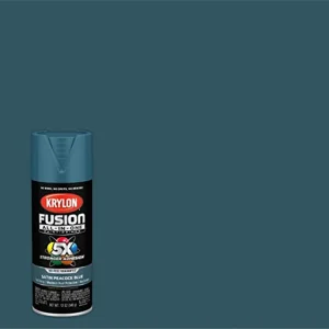 Krylon Fusion K02792007 All-In-1 Spray Paint for In/Outdoor, Satin Peacock Blue - view 2
