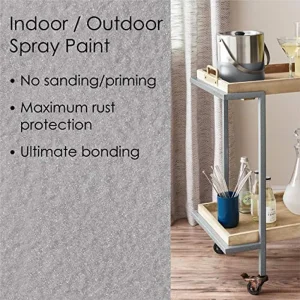 Krylon Fusion K02788007 All-In-1 Spray Paint for Indoor/Outdoor Hammered Silver - view 3
